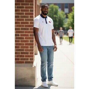 Nike Jordan mens short sleeve polo top OU team XL collegiate athleisure gorpcore